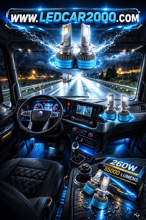 LED крушки за камиони – мощност и сигурност на пътя
