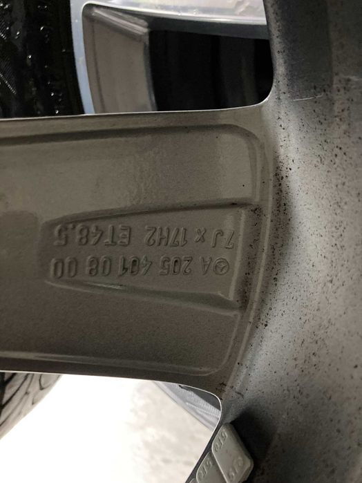 Jante Mercedes W205 C Class Anvelope Iarna Bridgestone 225 50 17