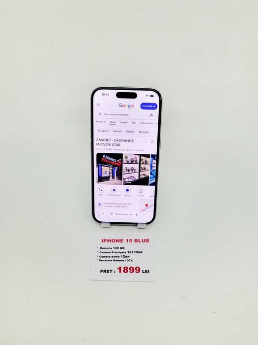 ***STAR*** Shop: iPhone 15 Blue | Bateria 100% | Ca nou | Garantie!!!