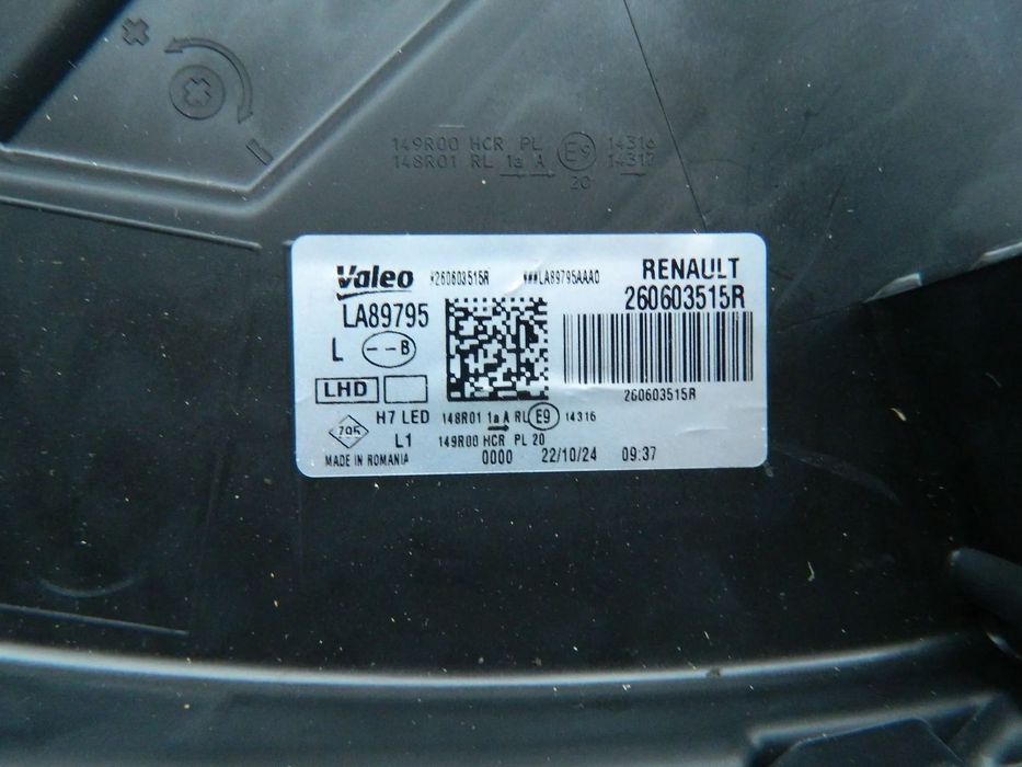 Far stanga LED Dacia Duster 3 și Bigster cod 2024 2025 2026 cod 260603515R
