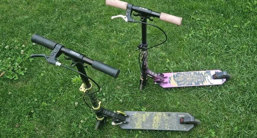 Trotineta Oxello cu suspensie si roti cu lumini