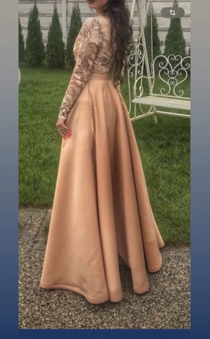 Rochie lunga facuta la comanda