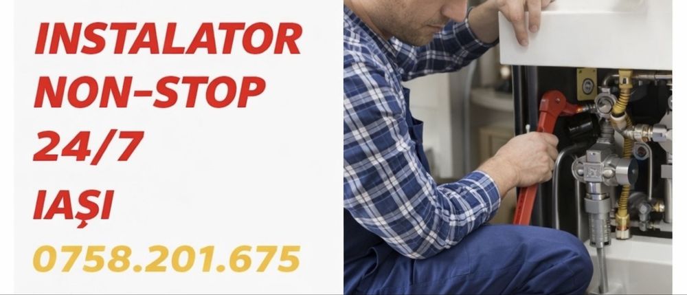Instalator iasi / interventii sanitare 24/24