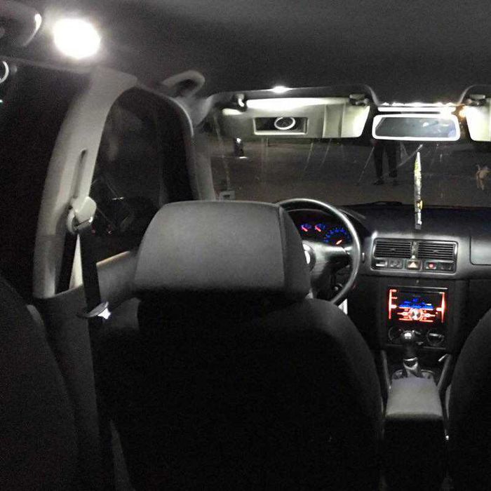 VW Golf LED интериор комплект GOLF 4 GOLF 5 GOLF 6 Canbus 3г ГАРАНЦИЯ
