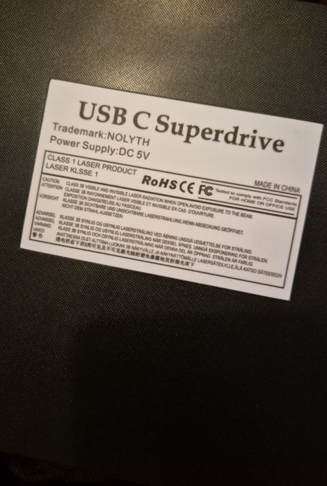 Unitate Optica externa NOLYTH USB-C Superdrive (CD/DVD Writer)
