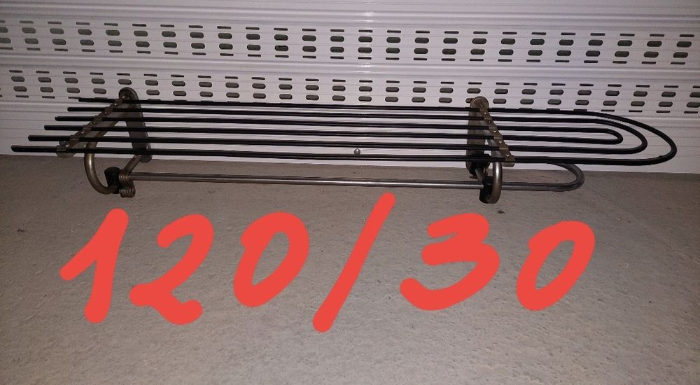 Зкачалка хромирана за гардероб дрехи портманто