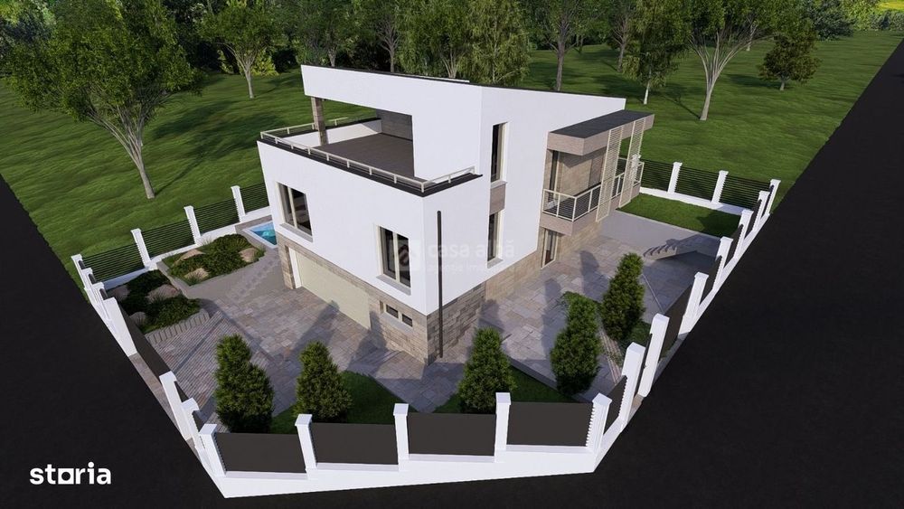 Bucium - teren 398mp cu autorizatie constructie D+P+E, toate utilitati