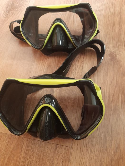 Mască scufundări, scafandru  - lentilă cristal  !!
