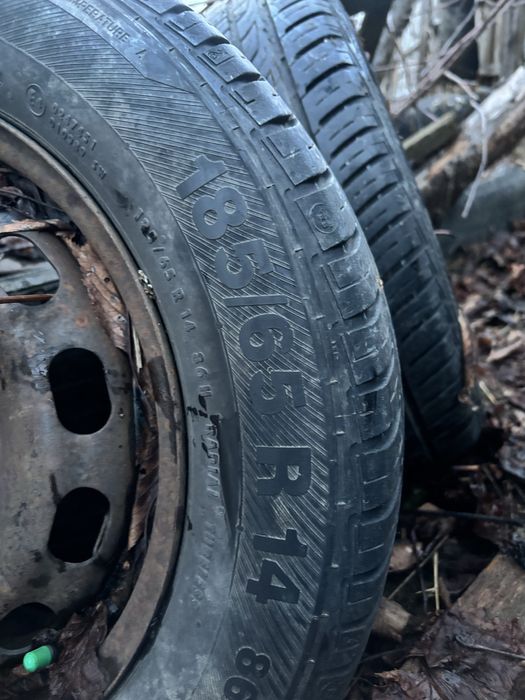 Vând 4 roți – jante + cauciucuri M+S 185/65 R14