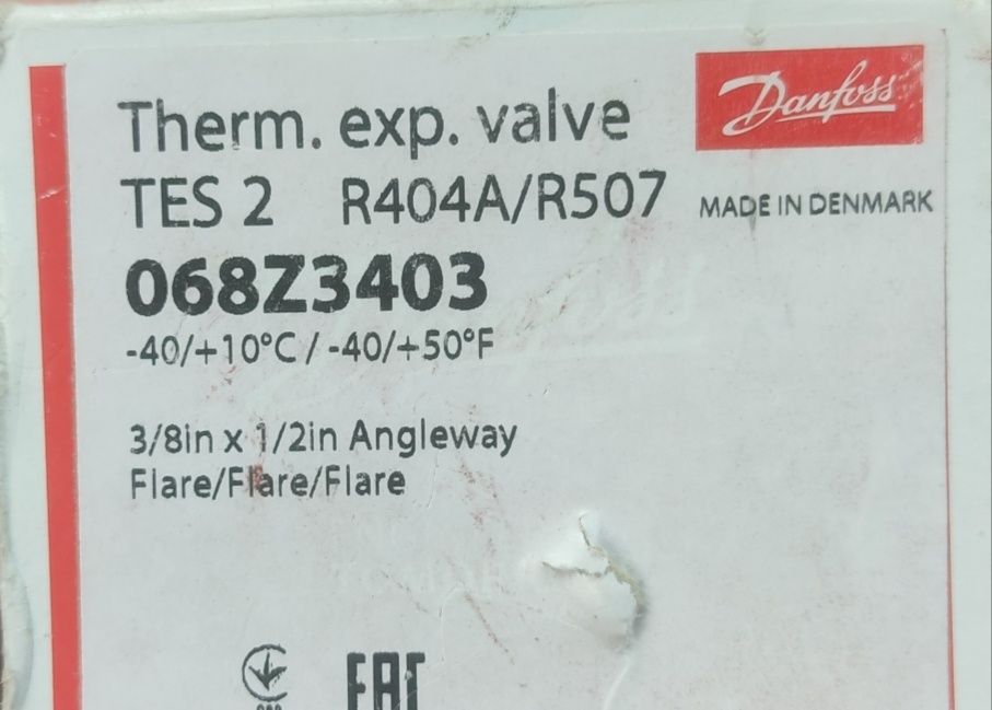 Запчасти для холодильника Терморегулирующий вентиль Danfoss