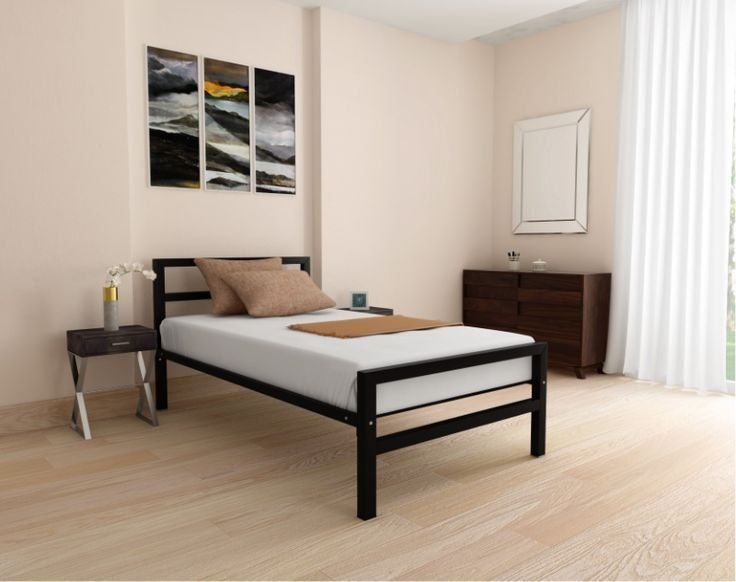 Односпальная кровать Loft krovat темир крават metal kalavat Лофт