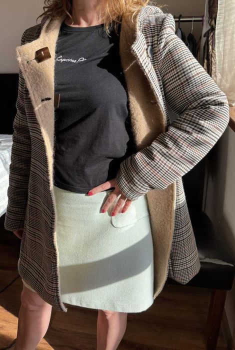 Дамско палто Стеса размер 42 неносено полиестер/вълна 2 лица