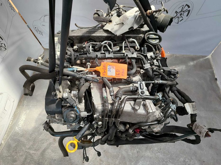 Motor Complet VW Golf 7 1.6 TDI 77kW / 105CP / Euro 5 / Cod Motor CLHA 04L100090