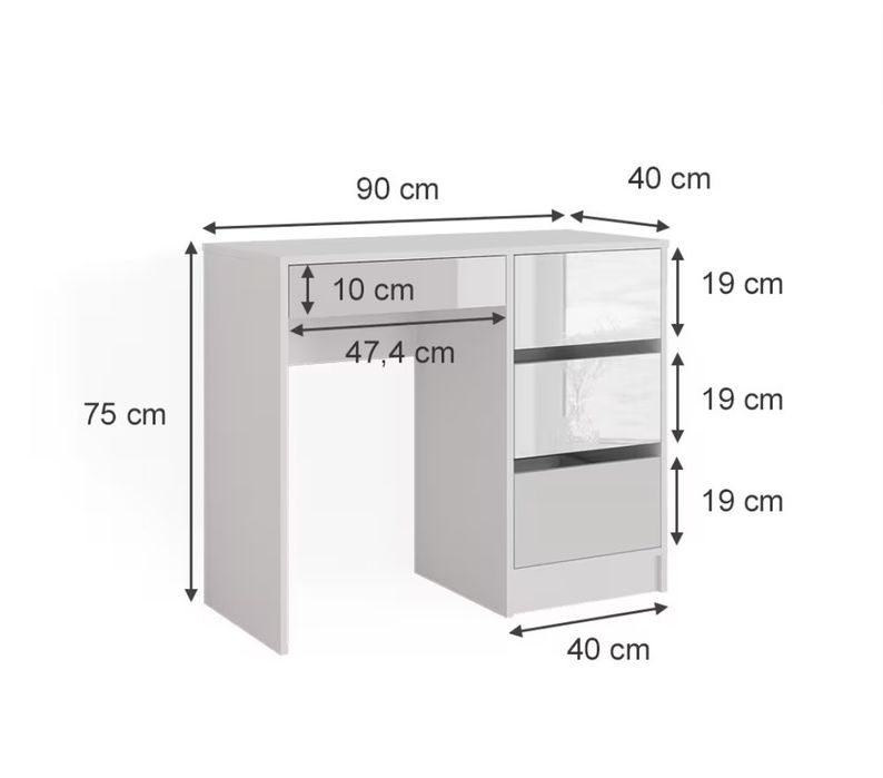 Дамска тоалетка БЕЗ ОГЛЕДАЛО 5163