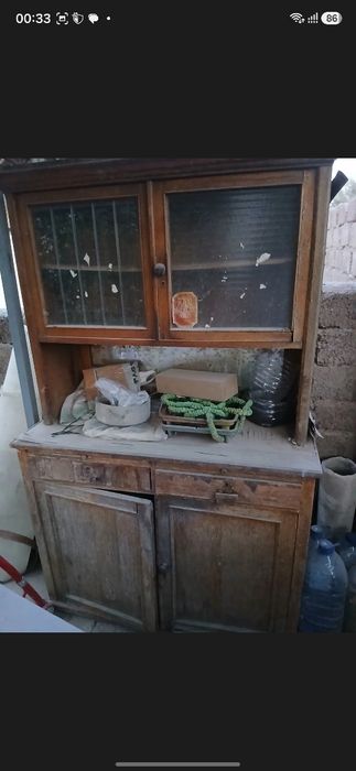 Шкаф кухонный советский деревянный