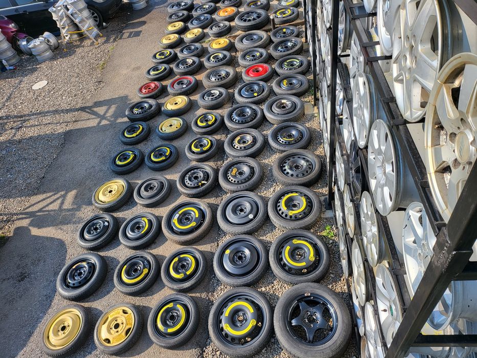 резервни,бандажни гуми , патерици ,13,14,15,16,17,18 цола