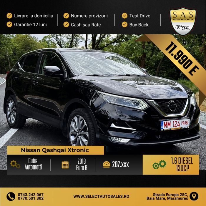 Nissan Qashqai N-connecta / 1.6 dci 131cp / Cutie automata X-tronic / cash sau rate / Garantie