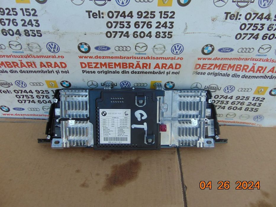 Display navigatie bmw f07  seria 5 gt cic navigatie mare x3 f25 f10 f11 cod 9210411