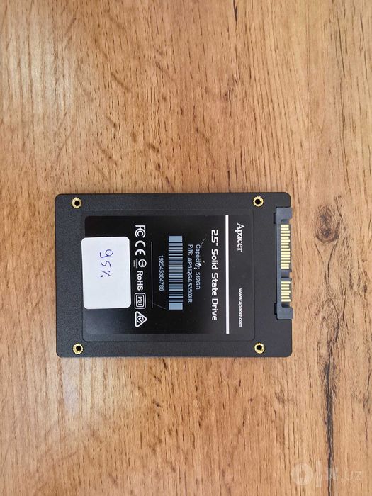 SSD Apacer 512GB 2.5" SATA III (Состояние здоровья 95%)