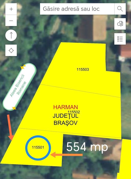 Teren intravilan Hărman, Brașov.