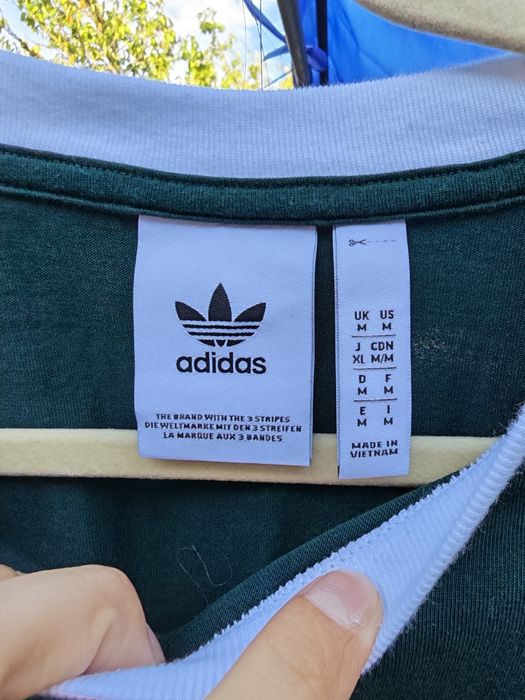 Tricou adidas m verde închis ca nou