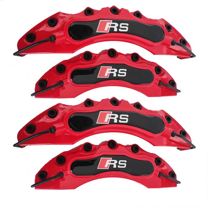 Капаци за спирачни апарати Ауди AUDI RS комплект 4 броя червени