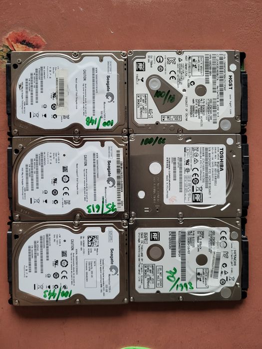 Hard disk notebook 500Gb Seagate, Western, Toshiba 5400/7200 RPM