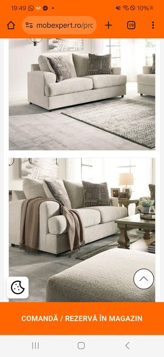 Vând 2 canapele impecabile Mobexpert