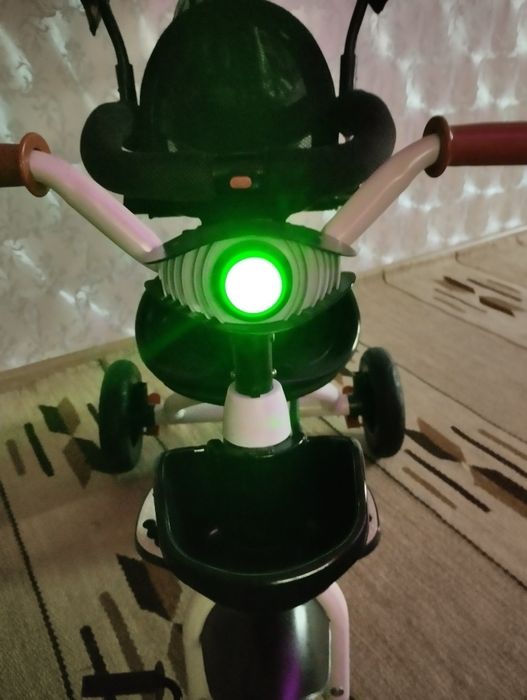 Вело-коляска с родительской ручкой