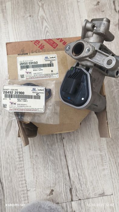 EGR kia niro, Hyundai ioniq, 1.6 gdi