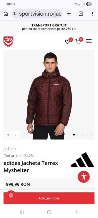 Geaca barbati adidas xl