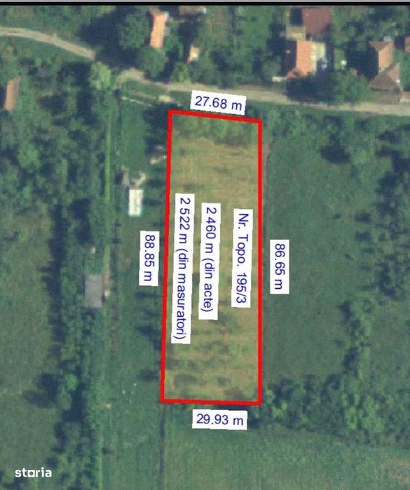 Teren intravilan cu livadă în Sântelec 11 euro/mp