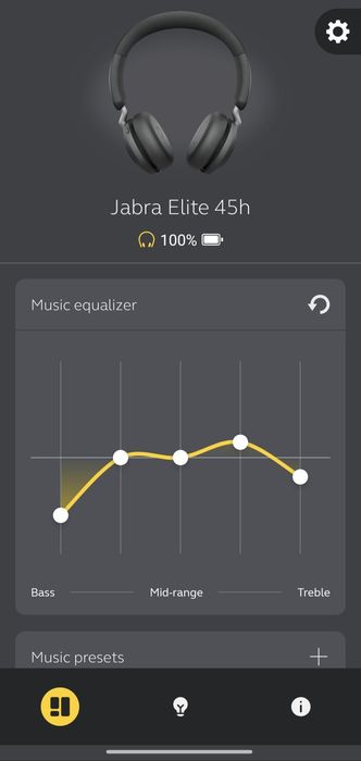 Безжични слушалки Jabra Elite 45H