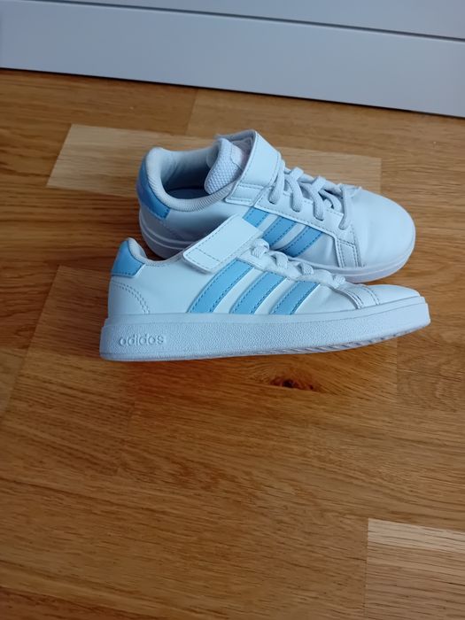 Adidasi Adidas Grand Court Lifestyle, alb/albastru, Mărimea 28