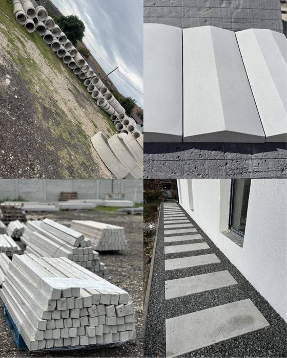 Capace de gard de 2 metri si palarii / spalieri / dale / pasi japonezi/ tuburi de beton/ oale de fantana