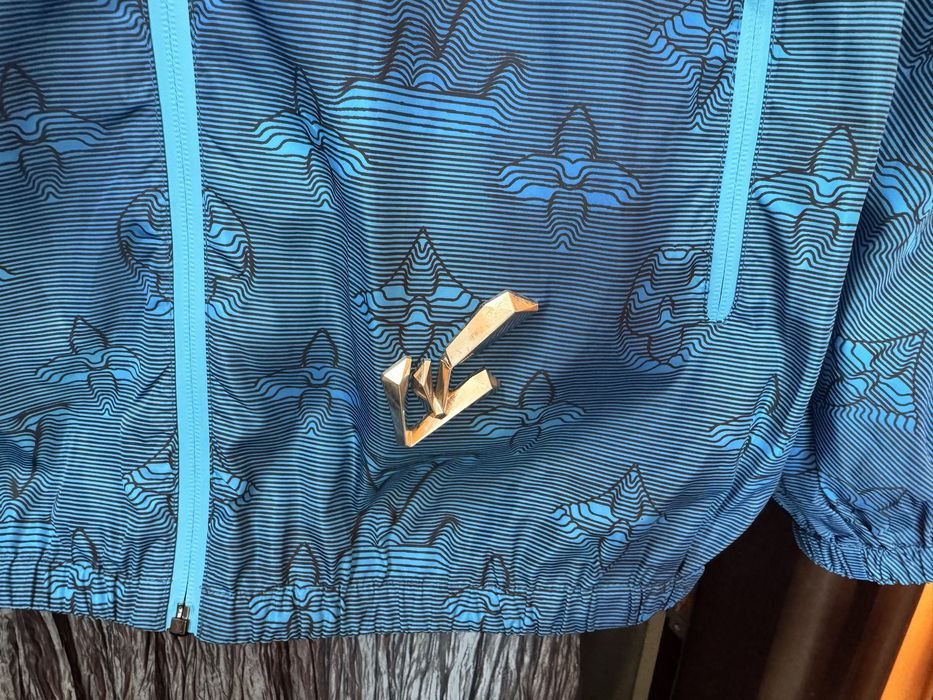 Louis Vuitton 2054 Printed Windbreaker Hoodie Jacket