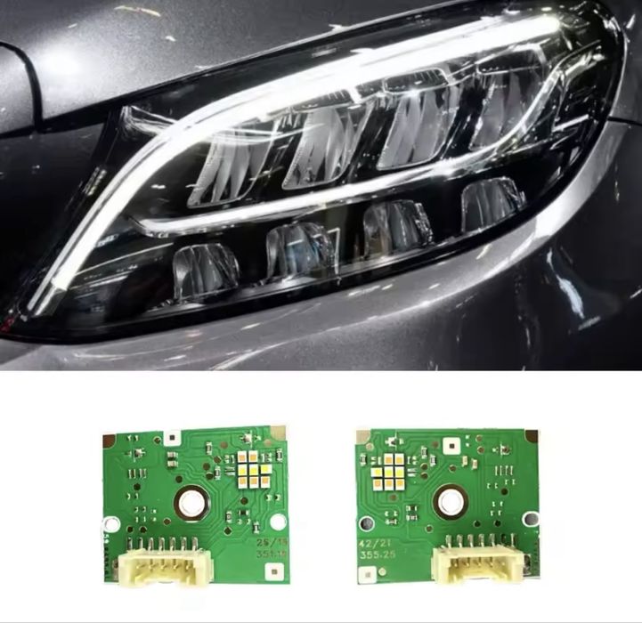 Placa Placi Circuit Led Leduri Lumina Lumini De Zi DRL Daylight Mercedes C Class W205 C205 Faruri Led 2019-2021