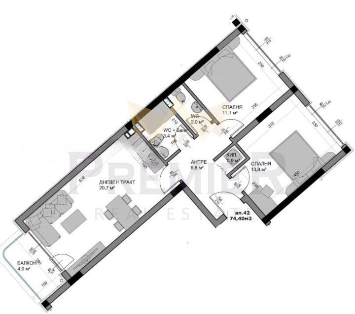 Продава се Тристаен апартамент в Варна, Владислав Варненчик - 86 кв.м за 813 €/кв.м - Снимка #8