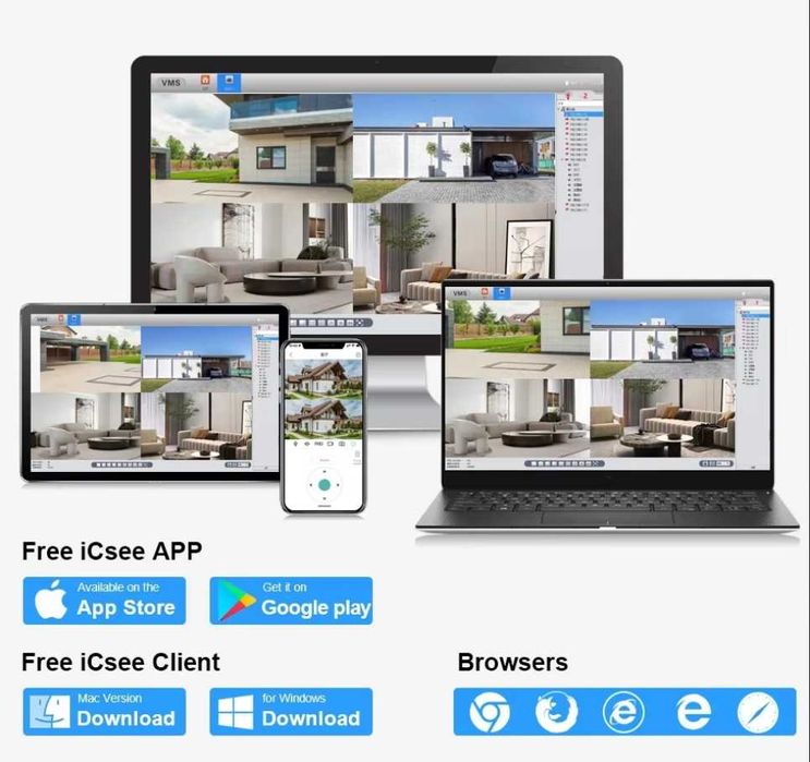 WiFi NVR за 8 безжични камери