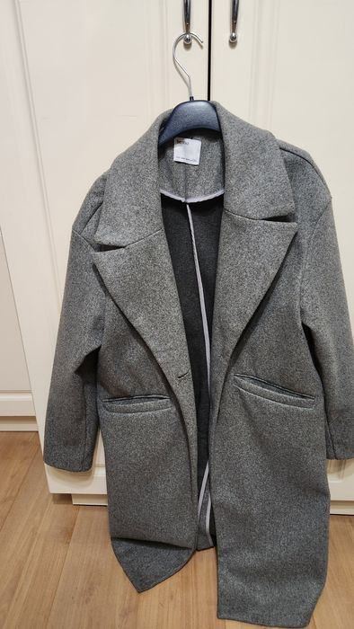 Пальто серое весеннее Бержка