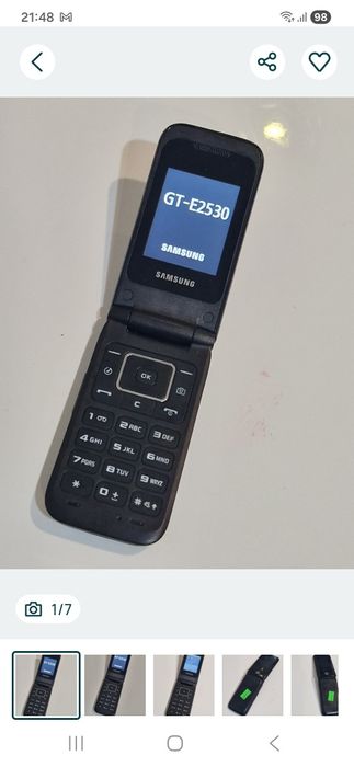 Telefon cu clapeta pentru piese.  Nu incarca