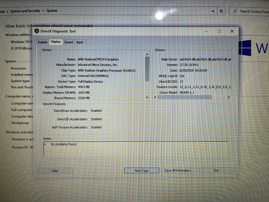 Laptop HP - AMD, 8GB RAM, 1TB HDD, Windows 10 activat