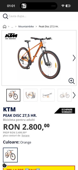 Vand KTM 2025 nou dupa cum se vede si in poze