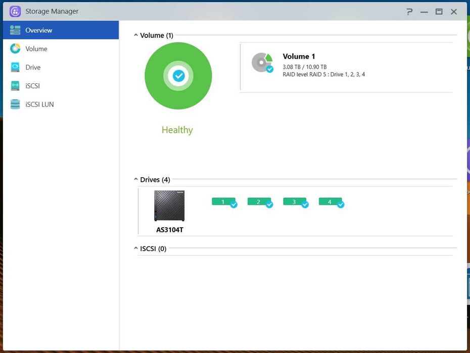 NAS сървър ASUSTOR AS3104T + 4x 4TB WD Red