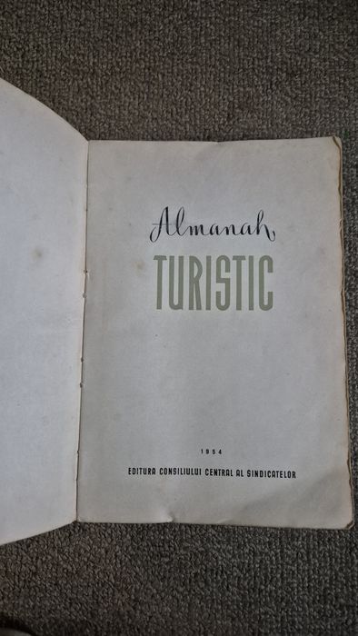 Almanah turistic anii 50 vechi romanesc