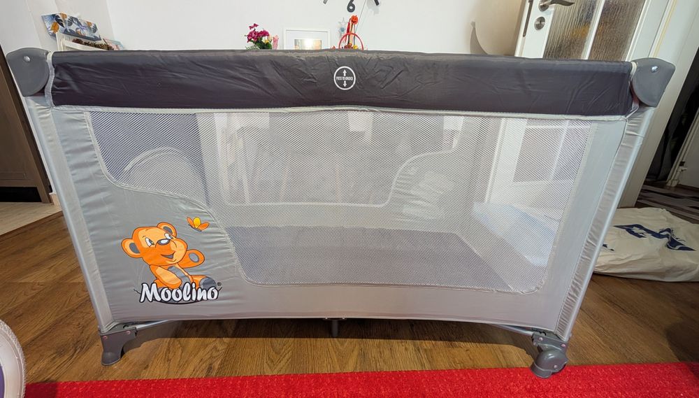 Pătuțul pliabil Moolino+saltea Ikea