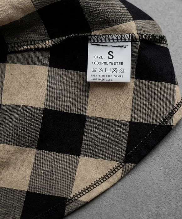 Удлиненная рубашка в клетку .