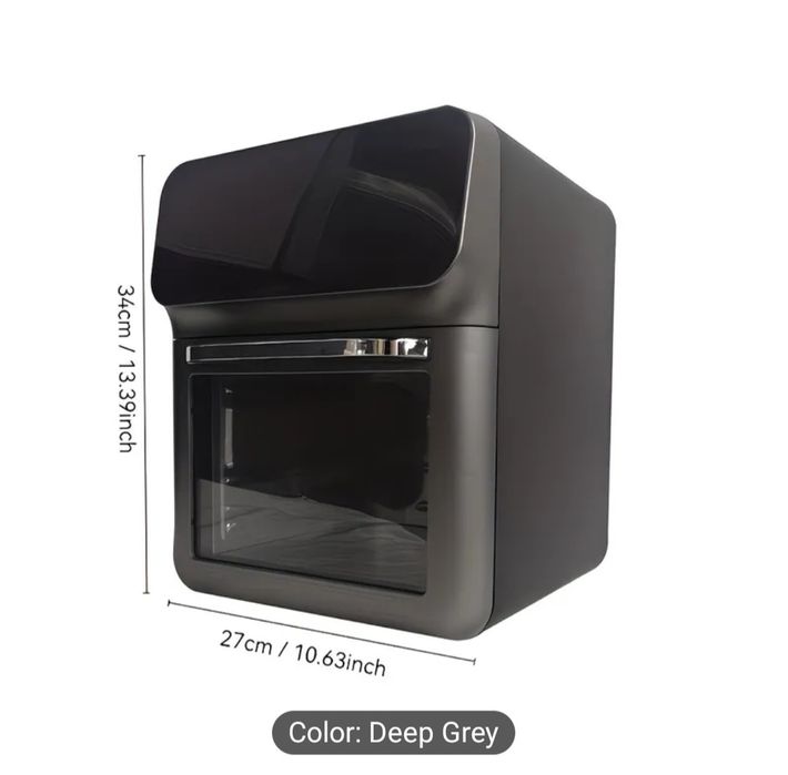 Air fryer, airfryer 9L cu dubla coacere si geam