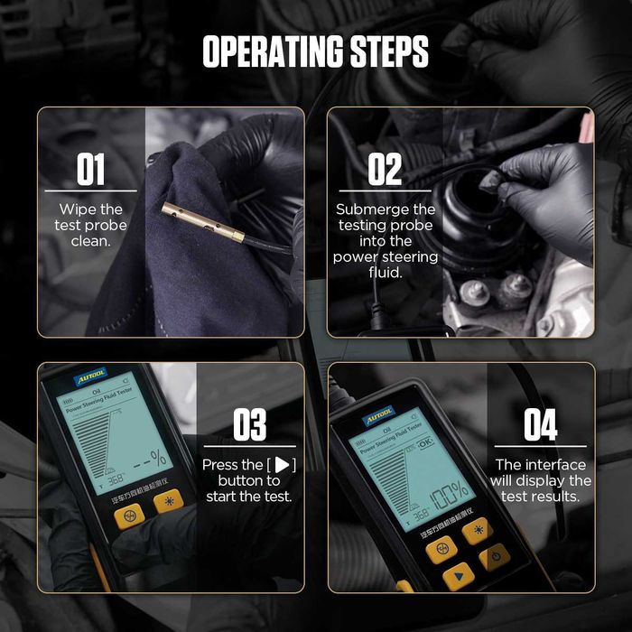 Tестер за хидравлична течност в сервоуправление - Autool AS507