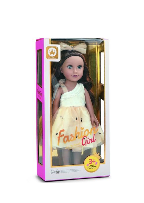 Papusa Mappy Fashion 46cm cu rochiță bej jucarii fetite